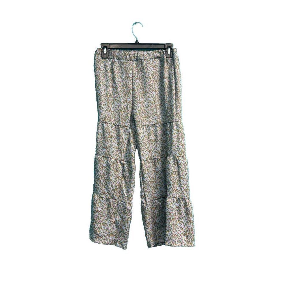 Trend Blossoms Girls' Wide leg Pants Size 14 in Blue Floral Print NWT OO813AFA